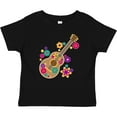 thumbnail image 3 of Inktastic Acoustic Guitar with Colorful Flowers Boys or Girls Baby T-Shirt, 3 of 5