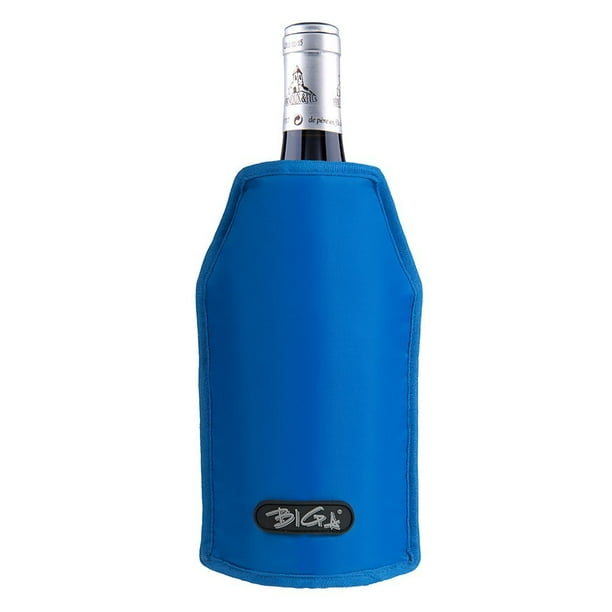 Biga Wine Cooler Sleeve Bottle Chiller For Beer And Champagne Blue Walmart Com Walmart Com