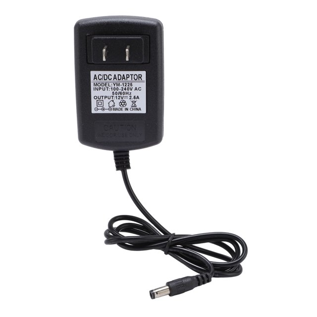 Power Adapter, DC Power Cord 12V 2.5A 93cm 37in Length Undervoltage Safety for LED Billboards LED Displays EU Plug,US Plug