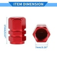 thumbnail image 5 of 8 Pcs Tire Valve Stem Caps, 10x17MM Car Wheel Valve Cap Universal for Car Bike Motorcycle Anti Crash Aluminum Alloy Red Tyre Valve Stem Cover Valve Dust Cap Tire Valve Cap, 5 of 7