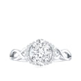 thumbnail image 5 of Rosec Jewels Certified Moissanite Oval Engagement Ring 1 Carat - D-VS1 Quality - Crossover Ring for Women - with Jewelry Box, 925 Sterling Silver, US 4.00, 5 of 9