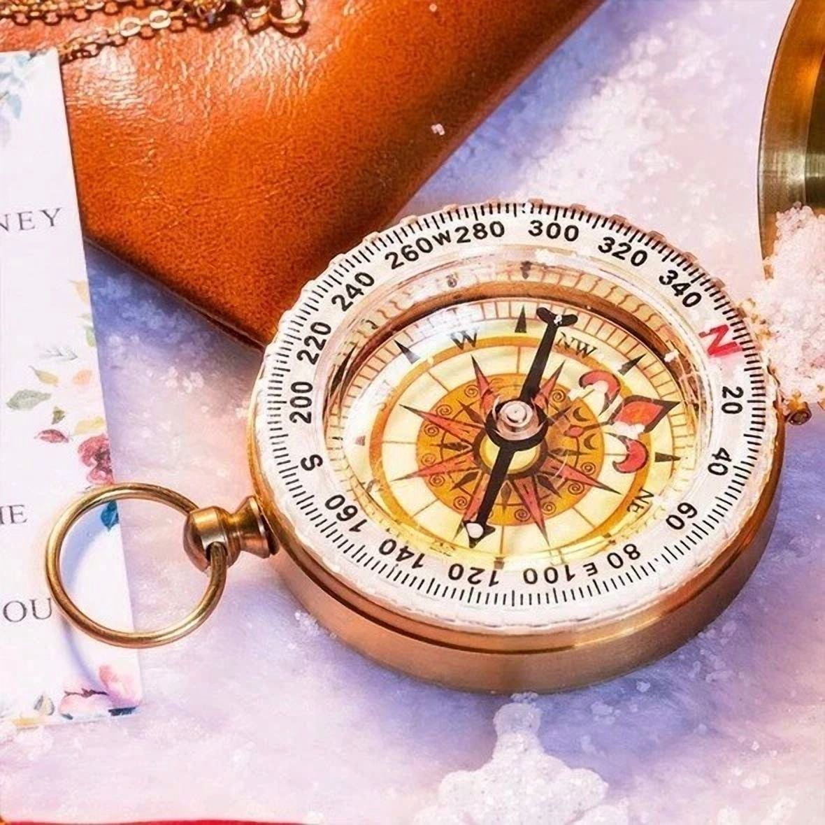 Camping Survival Luminous Compass Portable Luminous Compass Riding Equipment
