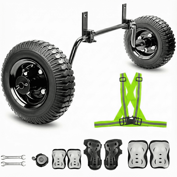 FRP Universal Training Wheels Kit for Kids Dirt Bike / Mini Bike, Adjustable 8" Wheels with 5/8" Axle, Fits PW50 / CRF50 / CT100U & More, Supports Up to 220 lb, Ages 4–10 or 13  Beginners