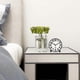 thumbnail image 2 of Silent Analog Alarm Clock,Black Metal Large 3D Digits,Non Ticking Table Clock with Night Light Bedside Alarm Clock 10.8cm, 2 of 4
