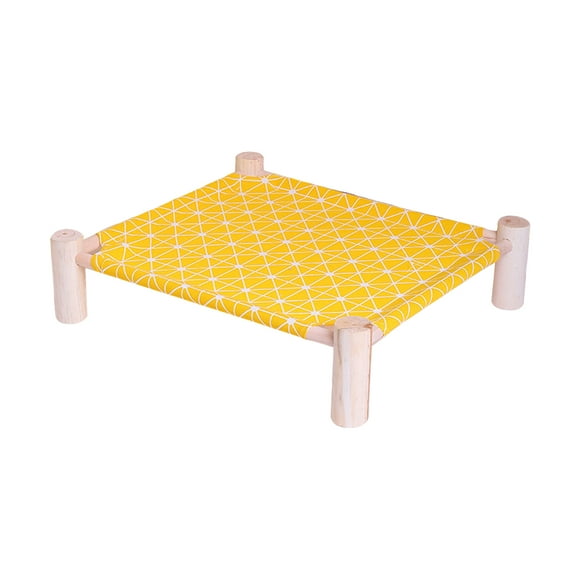 Cat Hammock Bed Wooden Cat Bed Pet Sleeping Bed Breathable Removable Cats Bed Cat Hammock Pet Bed for Cat Small Dog