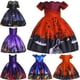thumbnail image 2 of Vestido De Niñas Disfraz De Halloween Para Niños Vestidos De Fiesta Calabaza Encaje Bruja Impreso Cosplay Princesa, 2 of 4