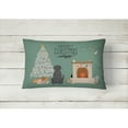 thumbnail image 2 of Carolines Treasures CK7620PW1216 Black Labrador Christmas Everyone Canvas Fabric Decorative Pillow 12H x16W multicolor, 2 of 4