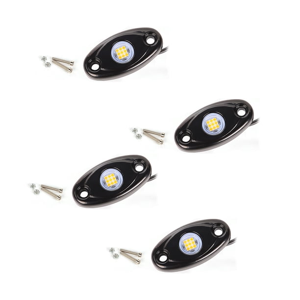 Speravity 4 Uds luces de chasis impermeables LED neón debajo del coche luz brillante alto brillo portátil Trail Rig lámpara Underglow Bar Type3 NO3