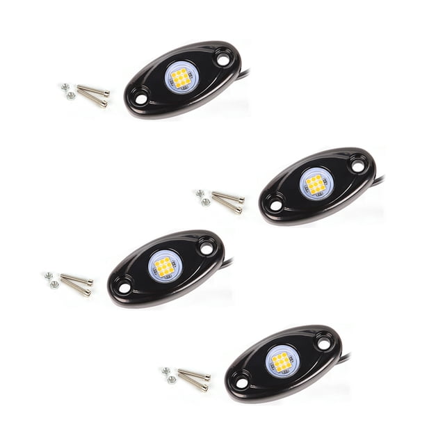 Speravity 4 Uds luces de chasis de coche impermeable LED neón brillo alto brillo camión yate Trail Rig lámpara barra decorativa Type3 NO3