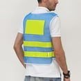 thumbnail image 4 of YLSDY Safety Vest Reflective Construction Reflective Suit, High Visibility Safety Vest with Reflective Strips Reflective Blue Free Size, 4 of 9