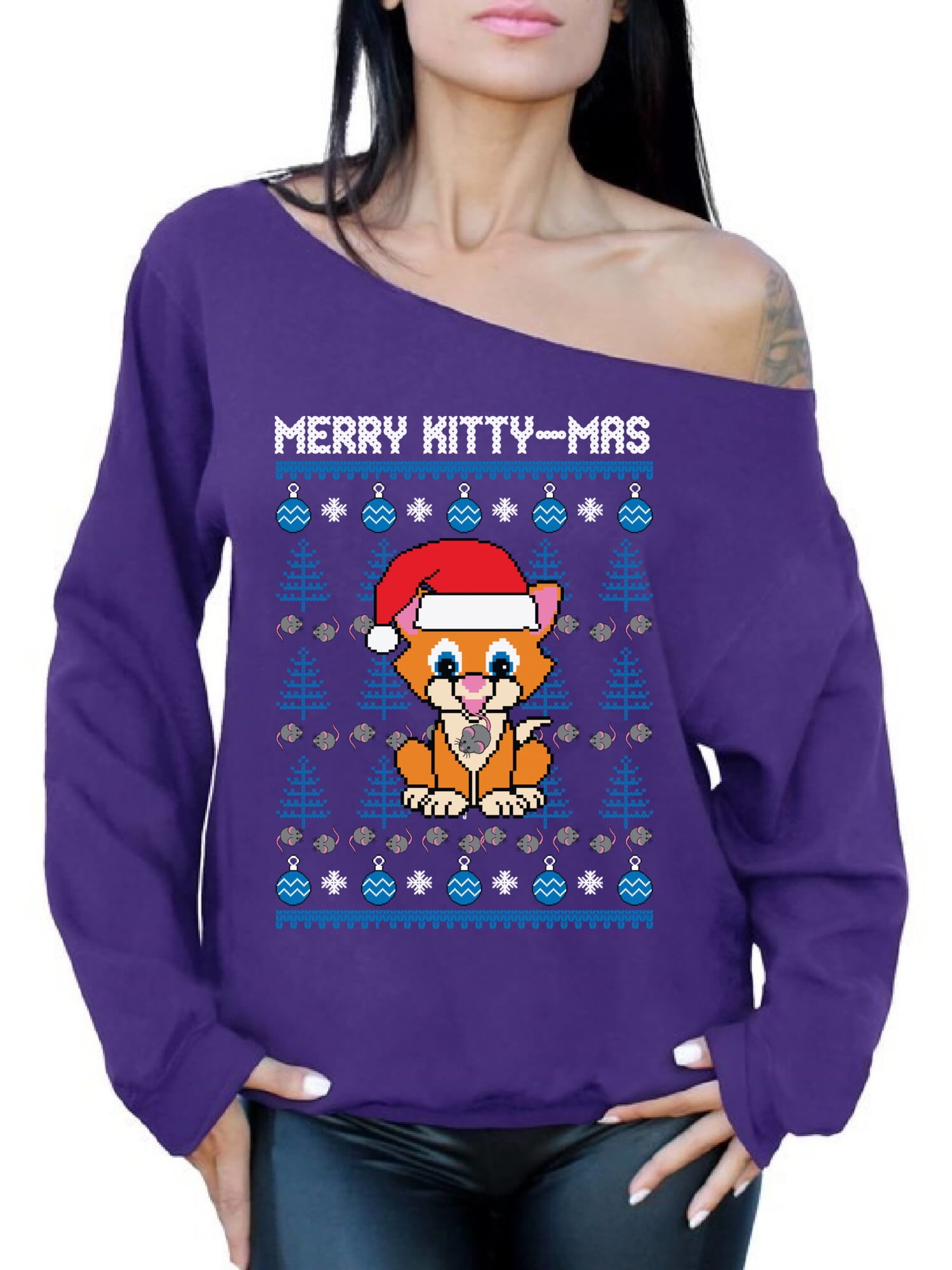 Oversized christmas sweater womens Clearance