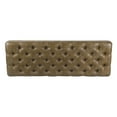 thumbnail image 6 of HomePop Classic Tufted Long Bench - Light Brown Vegan Leather, 6 of 11