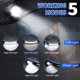 thumbnail image 2 of Linterna frontal recargable de 2 piezas, linterna frontal LED superbrillante, linterna frontal de haz ancho de 230 ° con inducción de todas las perspectivas, faros impermeables de 5 modos pa, 2 of 5