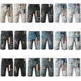 thumbnail image 2 of 2026 New Ksubi Mens Jean Shorts Casual Ripped Slim Fit Denim Shorts Stretch Skinny Summer Streetwear Short, 2 of 10