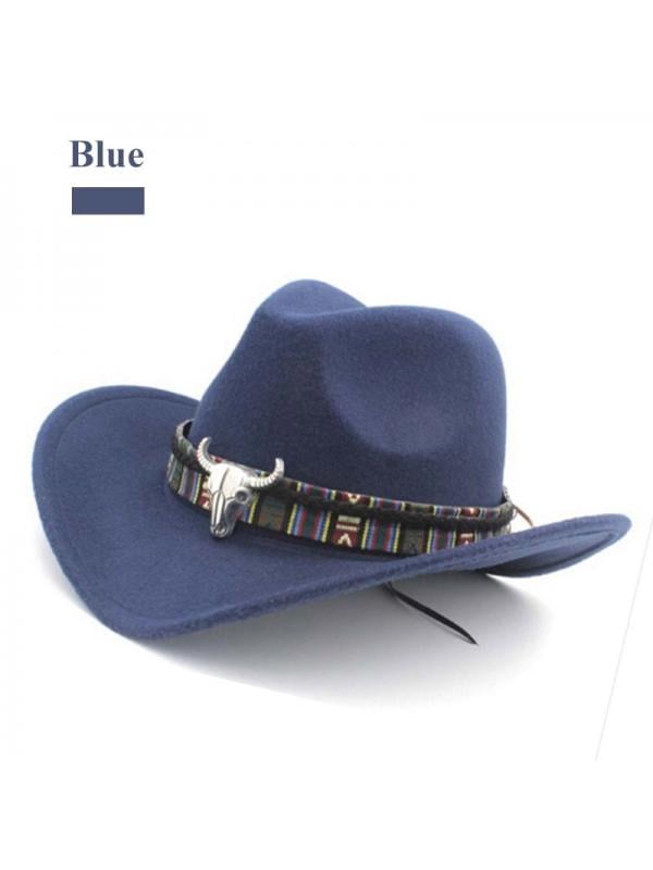 Retro Western Style Wool Felt Cowboy 