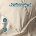 thumbnail image 6 of Bare Home Pillow Sham Set - Premium 1800 Collection - Double Brushed - King, Sand, 6 of 9