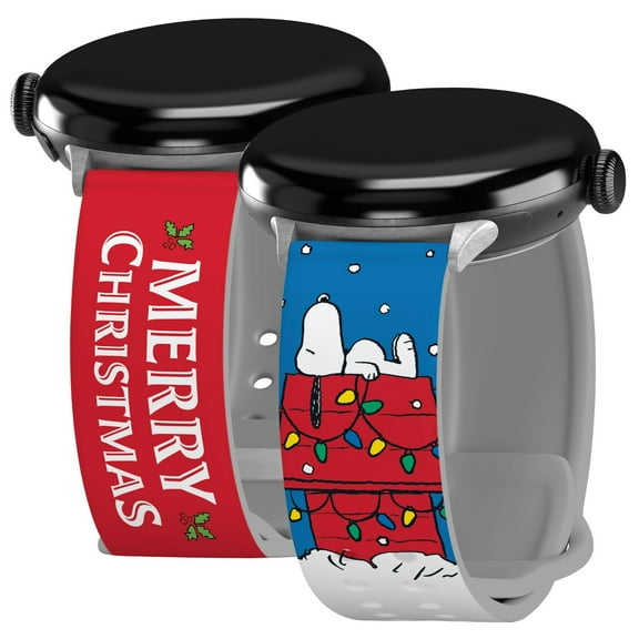 Peanuts Holiday Happiness HD Watch Band for Google Pixel Watch 20mm (Long Merry Christmas)