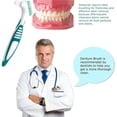 thumbnail image 2 of 4 Pack Denture Brushes With Double Sided Denture Cleaning Brush Heads For Denture Care, 2 of 5