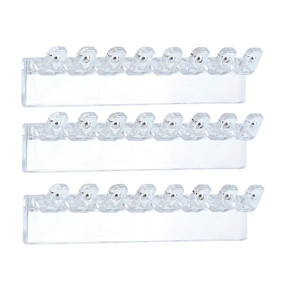 Wall Mounted Acrylic Necklace Organizers Wall Mounted Jewelry Organizers With Hooks For Necklaces Bracelets And Rings