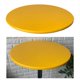 thumbnail image 4 of Mantel redondo incorporado, mantel de poliéster impermeable para banquetes de catering. Amarillo, 4 of 8
