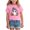T92-Pink, variant on Toddler Girl Short Sleeve Crew Neck Shirt Halloween Stylish Bow Ghost Print Kid Holiday Outfit Tee,Sizes 6-7 Years