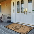 thumbnail image 5 of A1 Home Collections 36"x72" Natural Coir Monogrammed Doormat with PVC Backing, Heavy Duty Anti-Shed Front Door Mat, Easy to Clean, 5 of 8