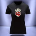 thumbnail image 3 of Playera Blusa Con Estampado De Always Rock Con Labios Sexys Ropa Para Mujer Color Negro Talla Mediana Marca Emil SaEs, 3 of 4