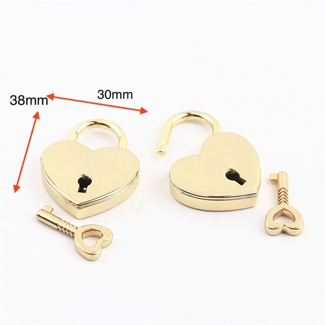 Accesorios de hardware para equipaje, bolsa con cerradura en forma de corazón, cerradura de amor, hardware con llave, cerradura Love Lock
