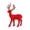 G, variant on WYBXZ Reindeer Christmas Figurine, Plastic Holiday Tabletop Decor, Red