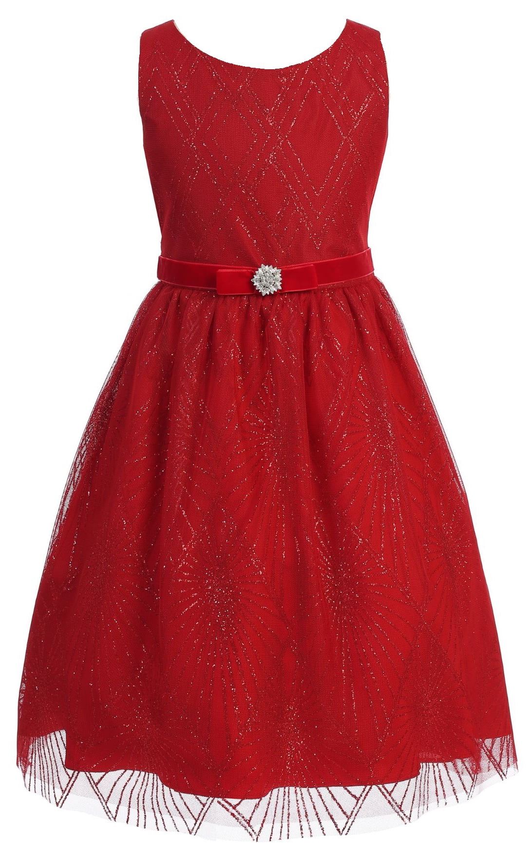 girls red dress size 10