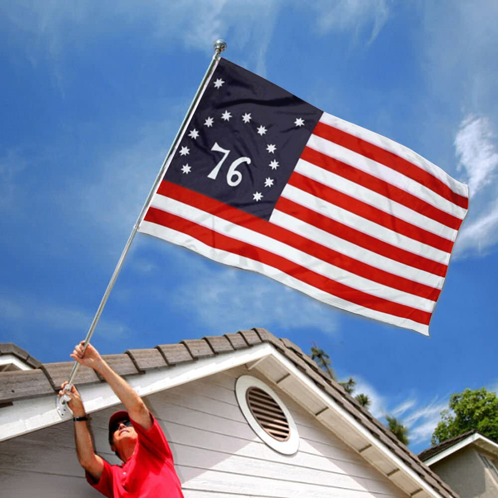 Double Sided Bennington 1776 Flag Betsy Ross Flags 3ply Polyester United States 3x5 FT Indoor Outdoor Banner