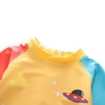thumbnail image 3 of Bellafa Baby Boys Zipper Swimsuit Rash Guard Sets UPF 50+ One Piece Bathing Suit with Hat 1-7Y Toddler Beach Surf Swimwear, 3 of 7