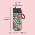 thumbnail image 4 of Bentgo Kids Water Bottle - Leak-Proof, Durable Tritan PFAS- & BPA-Free 15 fl oz, Kids/Toddlers Ages 3+ for School & Sports; Bite & Sip Spout, Carrying Handle, Dishwasher Safe (Sssnakes), 4 of 8