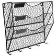 thumbnail image 4 of ColoMX Rack de revista de pared Soporte de archivos de pared Cesta de canasta de alambre colgante Canasta colgante, 4 of 8
