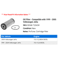 thumbnail image 2 of Oil Filter - Compatible with 1999 - 2005 Volkswagen Jetta 2000 2001 2002 2003 2004, 2 of 2