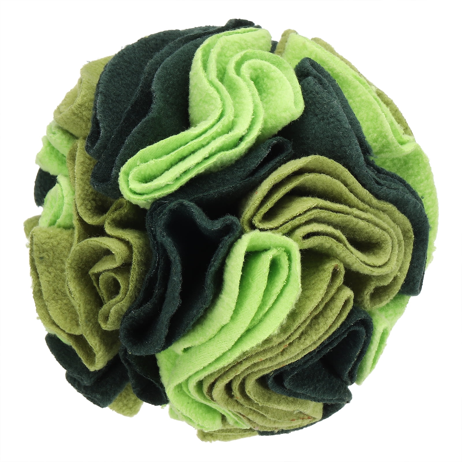 Uxcell Dog Sniffing Ball Interactive Treat Toys 4 Forest Green Slow Feeder Puzzle Ball to Keep Pets Busy Machine Washable Plush Toy for Dogs Mental Stimulation Boredom Feeding Training