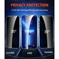 thumbnail image 2 of Privacy Magnetic Case for iPhone 13,Anti Peeping Screen Protector Front and Back Double-sided Tempered Glass Metal Bumper Anti SPY 360 Degree Full Body Protective Phone Case,Clear Blue, 2 of 7