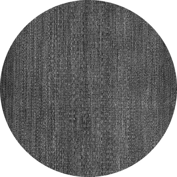 Ahgly Company Indoor Round Oriental Gray Modern Area Rugs, 7' Round