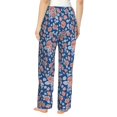 thumbnail image 3 of Goofa Rose Flowers Printed Soft Pajama Pants for Women, Wide Leg Comfy Casual Lounge Yoga Pants-, 3 of 9
