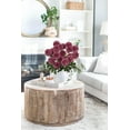 thumbnail image 2 of 4pcs Chrysanthemum Flowers Silk Mum Ball Fake Flowers Artificial Flower Branch Faux Flower Arrangement for Home office Kitchen Table Rustic Decor-Crimson Flower Artificial, 2 of 12