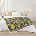 thumbnail image 2 of Kids Cartoon Excavator Fleece Throw Blanket Vehicles Truck Car Plush Blanket for Boys Child Toddler Bulldozer Crane Sherpa Blanket Construction Site Fuzzy Blanket for Sofa Bed Couch40x50 Inch, 2 of 5