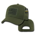 thumbnail image 2 of Embroidered Operator Cap, USA, Olive, 2 of 3