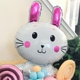 thumbnail image 3 of Happy Easter Decoration Bunny Latex Balloons Large Rabbit Chicken Carrot Helium Foil Ballon Easter Decorations for Home, 3 of 6