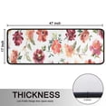 thumbnail image 5 of Kitchen Rugs Sets Of 2,Pioneer Flower Floral Print Pattern Anti Fatigue Kitchen Mat Rugs Non Slip Washable,Decorative Kitchen Floor Mats for Kitchen,Sink,Laundry,17"x47"+17"x47", 5 of 5