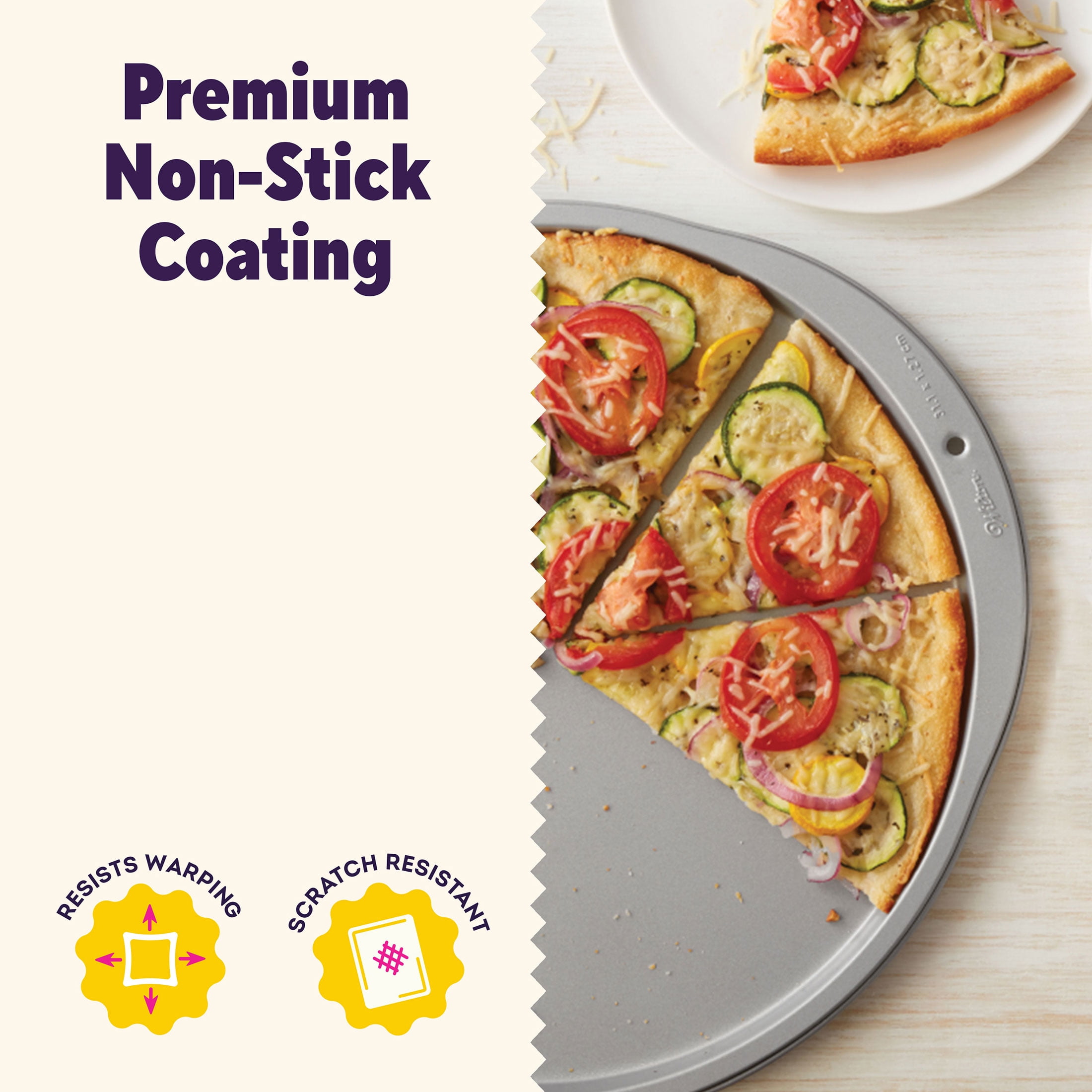 Wilton Bake It Better Pizza Pan Steel Non-Stick 16-Inch Wilton Bake It Better Pizza Pan Steel Non-Stick 16-Inch