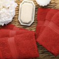 thumbnail image 4 of Premium Egyptian Cotton Highly Absorbent Assorted 6-Piece Plush Towel Set - 13" x 13", 4 of 6