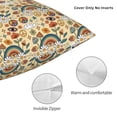 thumbnail image 3 of Yiaed Mushrooms And Rainbows Peace Print Pillow Covers Super Soft Decorative Square Throw Pillow Covers Case Cushion Covers for Sofa Couch Bedroom Car Decor（No pillow core）-16"x16", 3 of 7
