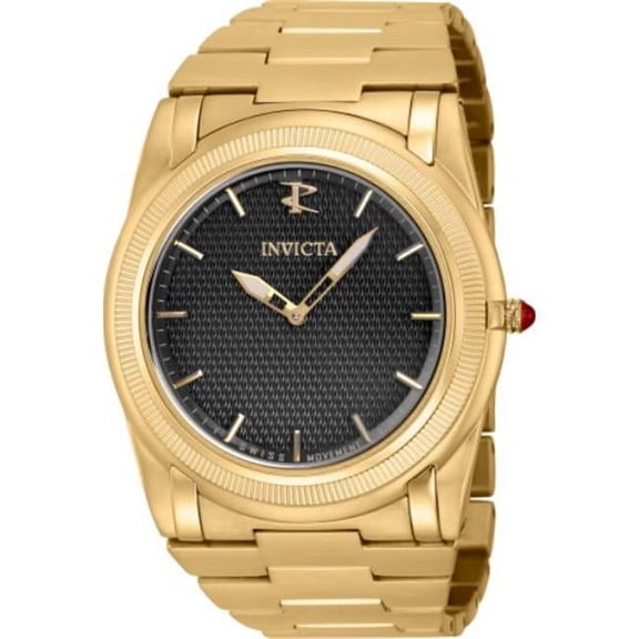 Invicta 41039 Mens Reserve Quartz 3 Hand Dial Watch, Black