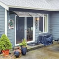 thumbnail image 2 of HT-300 x 100 Household Application Door & Window Rain Cover Eaves Brown Board & Black Holder, 2 of 14