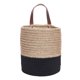 thumbnail image 1 of Cesta colgante de Algodón y lino con asa para cinturón Ticfox Cesta colgante grande redonda amarilla y negra 20x18cm, 1 of 14